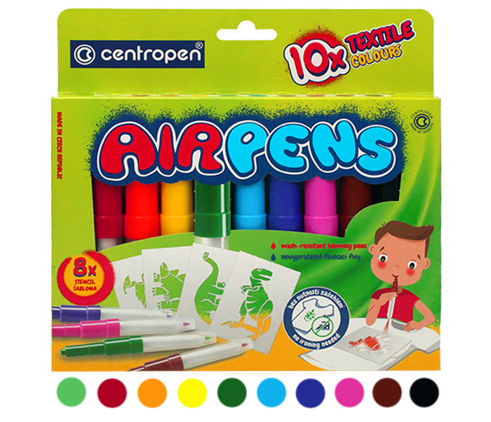 FOUKACÍ FIXY CENTROPEN 1539/10 SADA NA TEXTIL